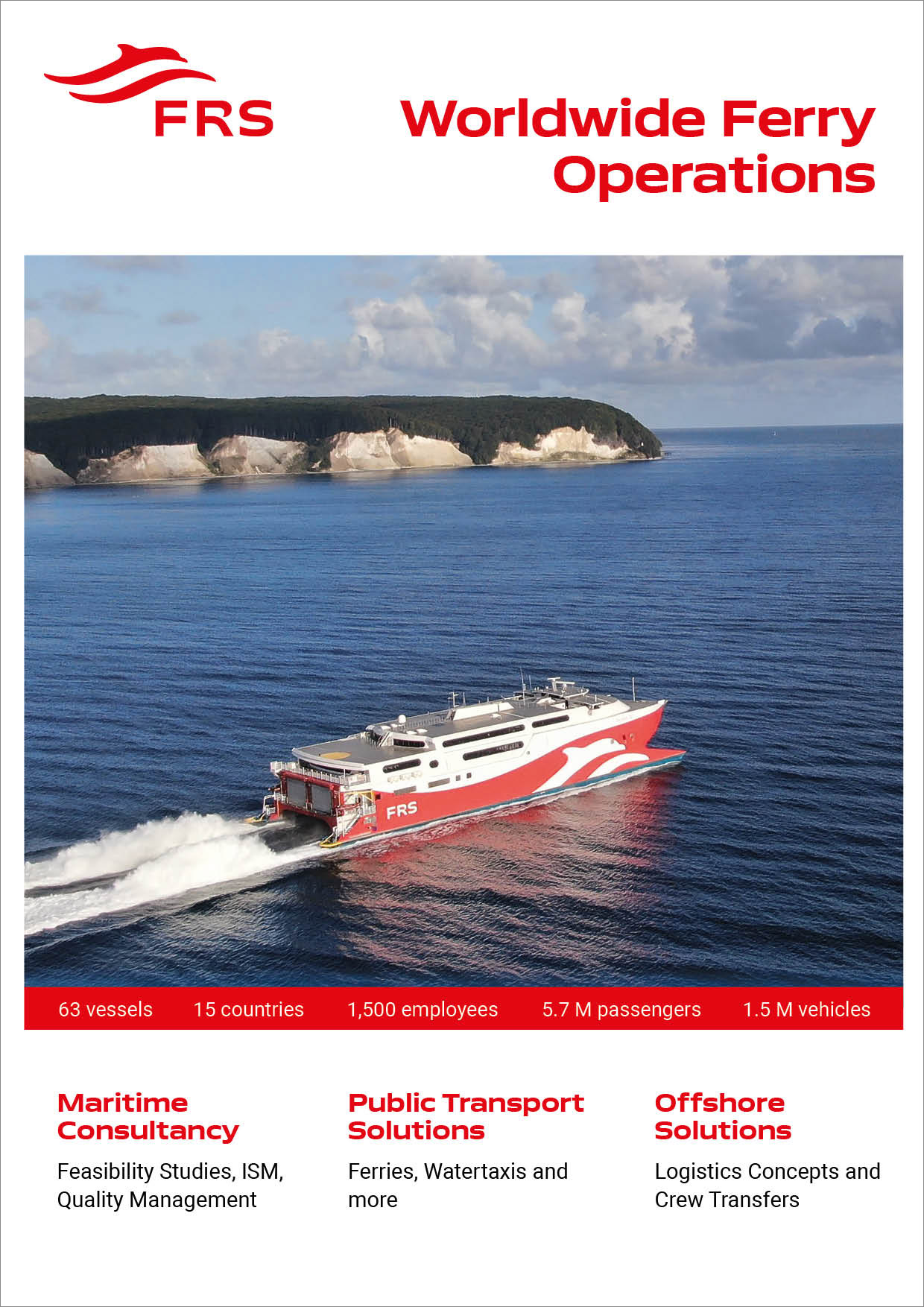 Image brochure of FRS – Worldwide Ferry Operations.